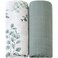 LifeTree Muslin Swaddle Blankets 2 Pack Baby Swaddling Receiving Blanket for Boys Girls 70 Viscose from Bamboo 30 Cotton Large 47 X 47 Eucalyptus LeavesSage