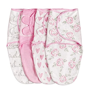 Soarwg Kids Organic Baby Swaddle Sleep Sacks 4Pack Swaddles for Newborns Baby Essentials Infant 03 Months 100 Cotton Soft Snug Adjustable Wrap Nursery Swaddling Blankets Improves Sleep