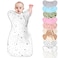 Knirose 3Way Wearable Swaddle Blankets Sleep Sacks with Arms Up Hands Up Sleeping Sack Easy Diaper Changing Sleeping Bag for Baby Boy Girl Newborns Transitions to ArmsFree Calms Startle Reflex