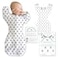 Amazing Baby Transitional Swaddle Sack Arms Up HalfLength Sleeves Mitten Cuffs Most Gradual Transition Swaddle for Newborns to Baby Sleep Sack Large 69 mo 2124 lb Sterling Tiny Bears