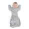 SwaddleDesigns Transitional Swaddle Sack Arms Up HalfLength Sleeves Mitten Cuffs Most Gradual Transition Swaddle for Newborns to Baby Sleep Sack Medium 36 Month 1421 lb Gray Striped Trim