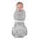 SwaddleDesigns 6Way Omni Swaddle Sack Arms Up Swaddle for Newborn More Options to Calm Startle Reflex Improves Sleep Small 03 Month 614 lbs Gray Hello World