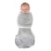 SwaddleDesigns 6Way Omni Swaddle Sack Arms Up Swaddle for Newborn More Options to Calm Startle Reflex Improves Sleep Small 03 Month 614 lbs Gray Hello World