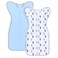 Roksuma Transition Swaddle Sleep Sack 69 Months Arms UpIn 2Way Zipper 100 Cotton 08 Tog Wearable Blanket for BoyGirl 2Pack Large 2027lbs