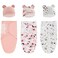 ATONGQI 3Pack Organic Baby Swaddle Sleep Sacks born Sack Ergonomic Swaddles 03 Months Blanket Wrap PinkG01