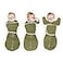 SwaddleDesigns 6Way Omni Swaddle Sack Arms Up Swaddle for Newborn More Options to Calm Moro Reflex Improves Sleep Easy Transition Baby Sleep Sack Small 03 Mo 612 lbs Heathered Green Turtle