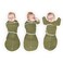 SwaddleDesigns 6Way Omni Swaddle Sack Arms Up Swaddle for Newborn More Options to Calm Moro Reflex Improves Sleep Easy Transition Baby Sleep Sack Small 03 Mo 612 lbs Heathered Green Turtle