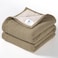 lulumoon Muslin Baby Blanket Neutral 4Layer Soft Cotton Toddler Blanket for Daycare Reversible Lightweight Crib Bedding for Stroller Travel 47x47Olive