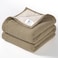 lulumoon Muslin Baby Blanket Neutral 4Layer Soft Cotton Toddler Blanket for Daycare Reversible Lightweight Crib Bedding for Stroller Travel 47x47Olive