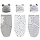 ATONGQI 3Pack Organic Baby Swaddle Sleep Sacks Newborn Swaddle Sack Ergonomic Baby Swaddles 03 Months Grey