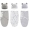 ATONGQI 3Pack Organic Baby Swaddle Sleep Sacks Newborn Swaddle Sack Ergonomic Baby Swaddles 03 Months Grey