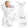 SwaddleDesigns Transitional Swaddle Sack Arms Up HalfLength Sleeves Mitten Cuffs Most Gradual Transition Swaddle for Newborns to Sleep Sack Small 03 mo 614 lb Watercolor Mountains Trees