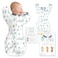 SwaddleDesigns Transitional Swaddle Sack Arms Up HalfLength Sleeves Mitten Cuffs Most Gradual Transition Swaddle for Newborns to Sleep Sack Small 03 mo 614 lb Watercolor Mountains Trees