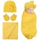 DRESHOW BQUBO Newborn Receiving Blanket Bow Hat Gloves Set Cotton Warm Baby Swaddle Blanket Wrap Baby Sleep Sack Shower Gift