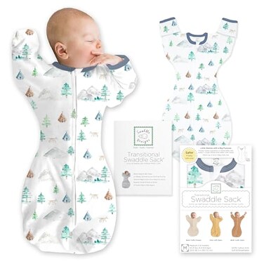 SwaddleDesigns Transitional Swaddle Sack Arms Up HalfLength Sleeve 36mo
