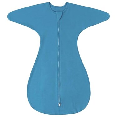 ZIGJOY SharkFin Swaddles for Newborns 10 Tog Baby Sleep Sack Soft Cotton Swaddle Wearable Blanket with 2Way Zipper