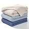 lulumoon Muslin Swaddle Blanket Baby Cotton Swaddling Blanket Soft Baby Receiving Blankets Neutral 3PackNavy
