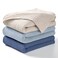 lulumoon Muslin Swaddle Blanket Baby Cotton Swaddling Blanket Soft Baby Receiving Blankets Neutral 3PackNavy
