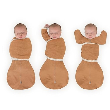 SwaddleDesigns 6Way Omni Swaddle Sack Arms Up Swaddle for Newborn More Options to Calm Startle Reflex Improves Sleep Easy Transition Baby Sleep Sack Small 03 Mo 612 lbs Heathered Butterum
