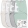 Mama Cheetah Baby Swaddle Sack Organic Cotton Swaddle Blanket Adjustable Swaddle Sleep Sacks Easy Swaddles for Boy Girl 03 Month Baby Essentials 4Pack