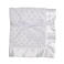 Baby Starters Textured Dot Blanket with Satin Trim White 30 x 40