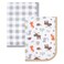 Hudson Baby Unisex Baby Cotton Swaddle Blankets Woodland One Size