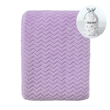 CREVENT 30X40 Soft Cozy Warm Baby Blankets for Boys Girls Solid Color All Season Use Newborn Essentials Wave Lanveder