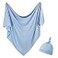 OWLOWLA Newborn Swaddle Set Stretch Wrap Swaddle Receiving Blanket for Baby Boy GirlBaby Bluerm