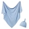 OWLOWLA Newborn Swaddle Set Stretch Wrap Swaddle Receiving Blanket for Baby Boy GirlBaby Bluerm