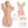 SwaddleDesigns Transitional Swaddle Sack Arms Up HalfLength Sleeves Mitten Cuffs Swaddle for Newborn Transition to Baby Sleep Sack Wearable Blanket 03 Month 614 lb Heathered Peach Blush
