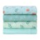 Viviland Muslin Swaddle Blankets Breathable and SkinFriendly Baby Receiving Blankets 4Pack Plants 47 x 47 inches