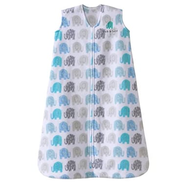 HALO SleepSack MicroFleece Wearable Blanket Swaddle Transition Sleeping Bag TOG 10 Elephant Texture Medium 612 Months