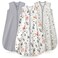 TURMEWU 3 Pack Baby Sleep Sack 612 Months 100 Organic Cotton 05 TOG Lightweight Wearable Blanket 2Way Zipper Sleeping Bag CottonFawnGrey