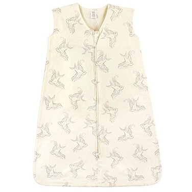 Touched by Nature Unisex Baby Organic Cotton Sleeveless Wearable Sleeping Bag Sack Blanket Bird 1218 Months