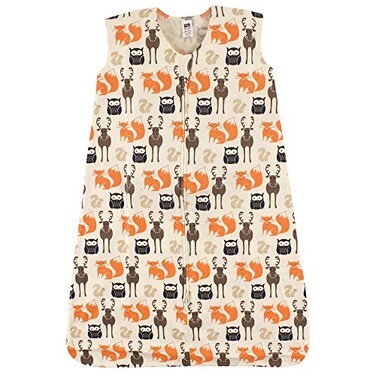 Hudson Baby Unisex Baby Cotton Sleeveless Wearable Sleeping Bag Sack Blanket Forest 1218 Months