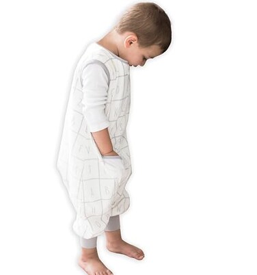 Tealbee Dreamsuit Toddler Sleep Sack with Feet Walker Sleep Bag with Legs Rayon made from Bamboo All Season 12 TOG 2Way Zipper 12m2T Alphabet