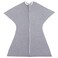 SleepingBaby ZipadeeZip Transition Swaddle Cozy Baby Swaddle Blanket with Zipper Convenience Roomy Wearable Blanket for Easy Diaper Changes Heather Grey Small 48 Month