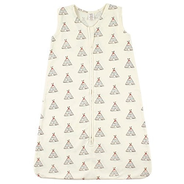 Touched by Nature Unisex Baby Organic Cotton Sleeveless Wearable Sleeping Bag Sack Blanket Teepee 612 Months