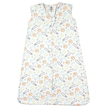 Luvable Friends Unisex Baby Sleeveless Jersey Cotton Sleeping Bag Sack Blanket Sports Jersey 612 Months