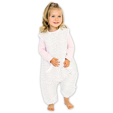 Tealbee Dreamsuit Toddler Sleep Sack with Feet Walker Sleep Bag with Legs Rayon made from Bamboo Winter 15 TOG 2Way Zipper 2T3T Brushed Black