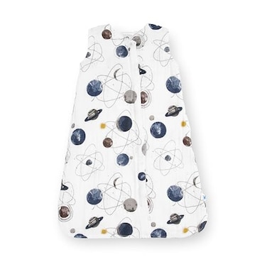 Little Unicorn 1824 Month Premium Muslin Sleep Sack 11 TOG Soft Breathable Muslin Cotton for safer sleep 2 way zipper Planetary