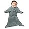 SleepingBaby ZipadeeZip Transition Swaddle Cozy Baby Swaddle Blanket with Zipper Convenience Roomy Wearable Blanket for Easy Diaper Changes Classic Grey Large 1224 Month