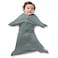 SleepingBaby ZipadeeZip Transition Swaddle Cozy Baby Swaddle Blanket with Zipper Convenience Roomy Wearable Blanket for Easy Diaper Changes Classic Grey Large 1224 Month