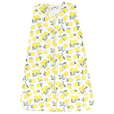 Hudson Baby Unisex Baby Cotton Sleeveless Wearable Sleeping Bag Sack Blanket Lemon 1218 Months