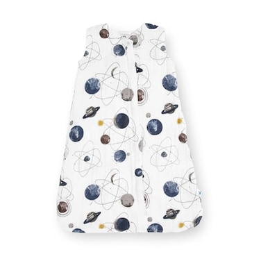 Little Unicorn 06 Month Premium Muslin Sleep Sack 11 TOG Soft Breathable Muslin Cotton for safer sleep 2 way zipper Planetary