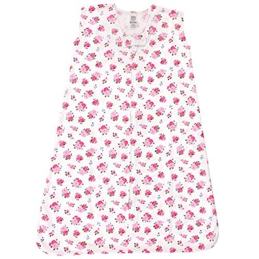 Luvable Friends Unisex Baby Sleeveless Jersey Cotton Sleeping Bag Sack Blanket Jersey Floral Jersey 06 Months