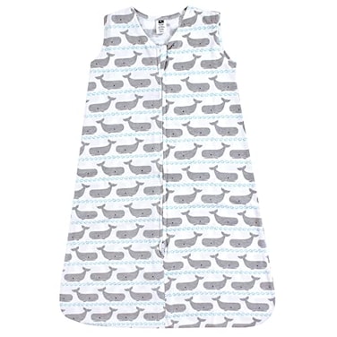 Hudson Baby Unisex Baby Cotton Sleeveless Wearable Sleeping Bag Sack Blanket Whales 1824 Months