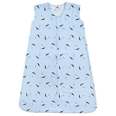 Hudson Baby Unisex Baby Cotton Sleeveless Wearable Sleeping Bag Sack Blanket Sailboats 1824 Months