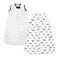 Hudson Baby Unisex Baby Cotton Sleeveless Wearable Sleeping Bag Sack Blanket Modern Neutral Safari 06 Months