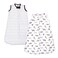Hudson Baby Unisex Baby Cotton Sleeveless Wearable Sleeping Bag Sack Blanket Modern Neutral Safari 06 Months